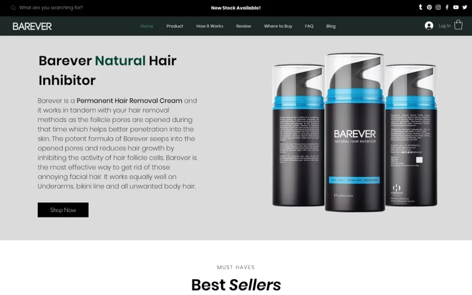 Barever.com — project built by freelance web developer Ishrafil Khan