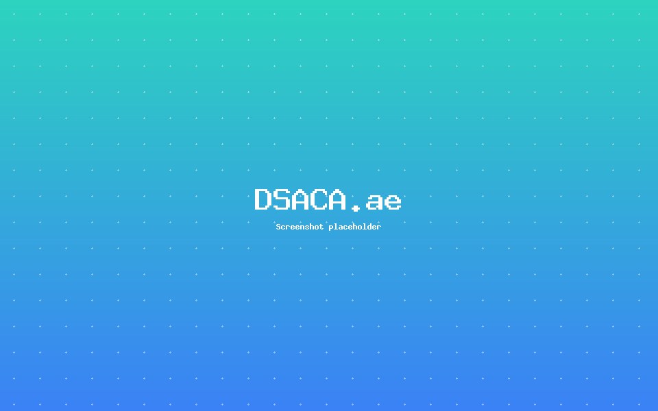 DSACA.ae — Corporate / Consultancy (UAE) project by Ishrafil Khan