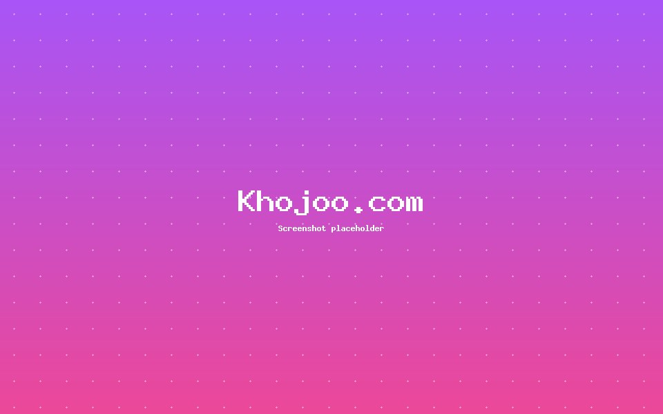 Khojoo.com — project by Ishrafil Khan
