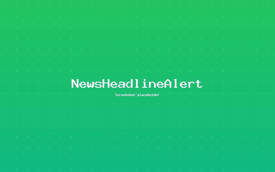 NewsHeadlineAlert.com — News / Media project by Ishrafil Khan