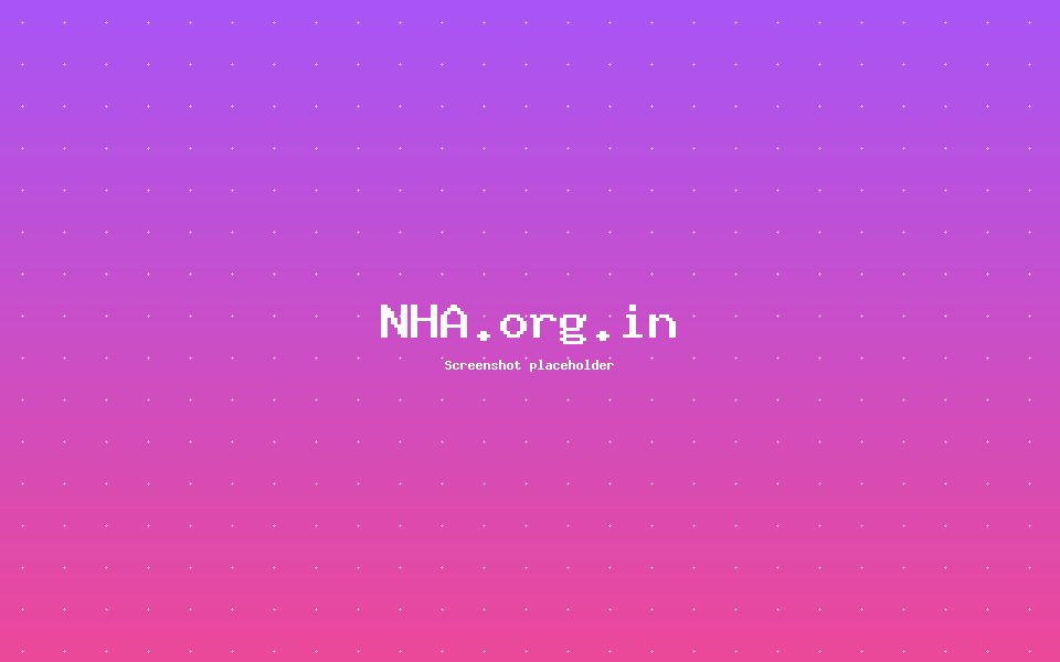 NHA.org.in — NGO / Non-profit project by Ishrafil Khan