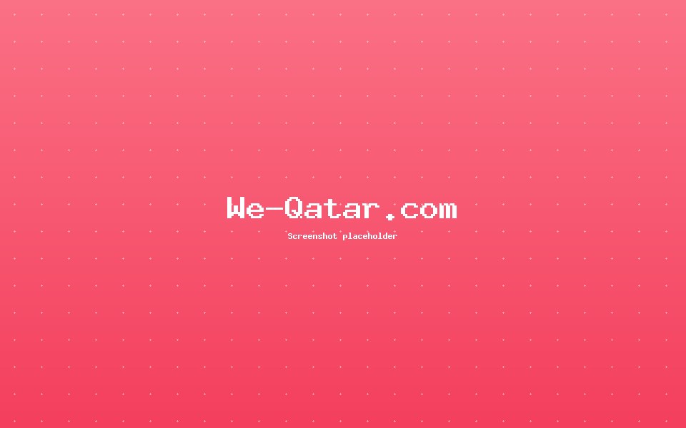 We-Qatar.com — Community / Business (Qatar) project by Ishrafil Khan